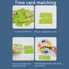 1 комплект, игрушечные часы, карточная игра, обучающие часы Монтессори, развивающая концепция времени, обучающая детская игрушка-часы, игрушка для детского сада, обучающие пособия