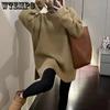 Autumn and Winter Women's Mid Length Sweater with Split Design Loose High Neck Pullover Sweater for Women