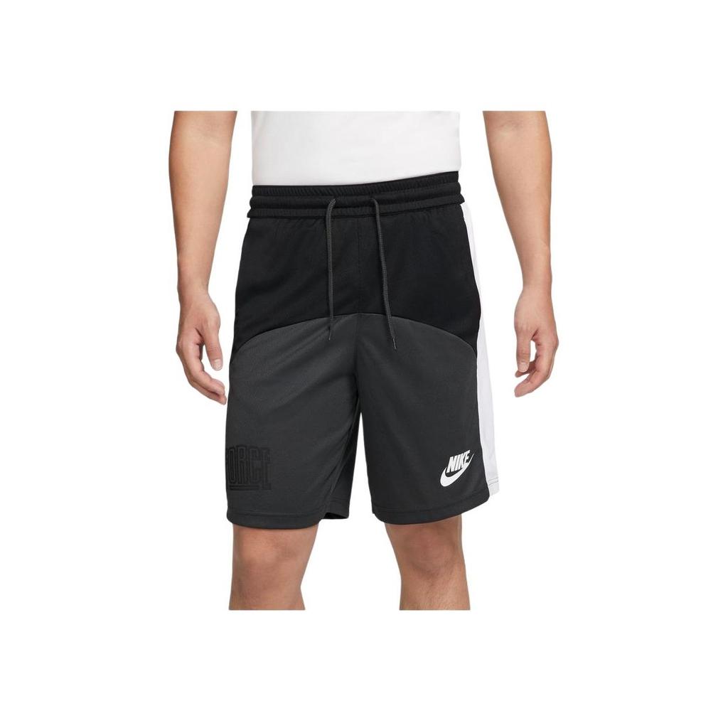 Nike Color-Block Logo Drawstring Shorts Men Bottoms Black Grey DQ5827-010