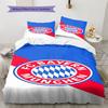FCB logo  Pattern Bedding Quilt Set Quilt Cover Pillowcase Home Decoration Birthday Gift (1 * duvet cover + 2 * pillowcase, without core)