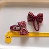 2 шт./компл., красные корейские модные детские заколки для волос для девочек, милые заколки-банты в горошек для детей, аксессуары для волос Hedawear