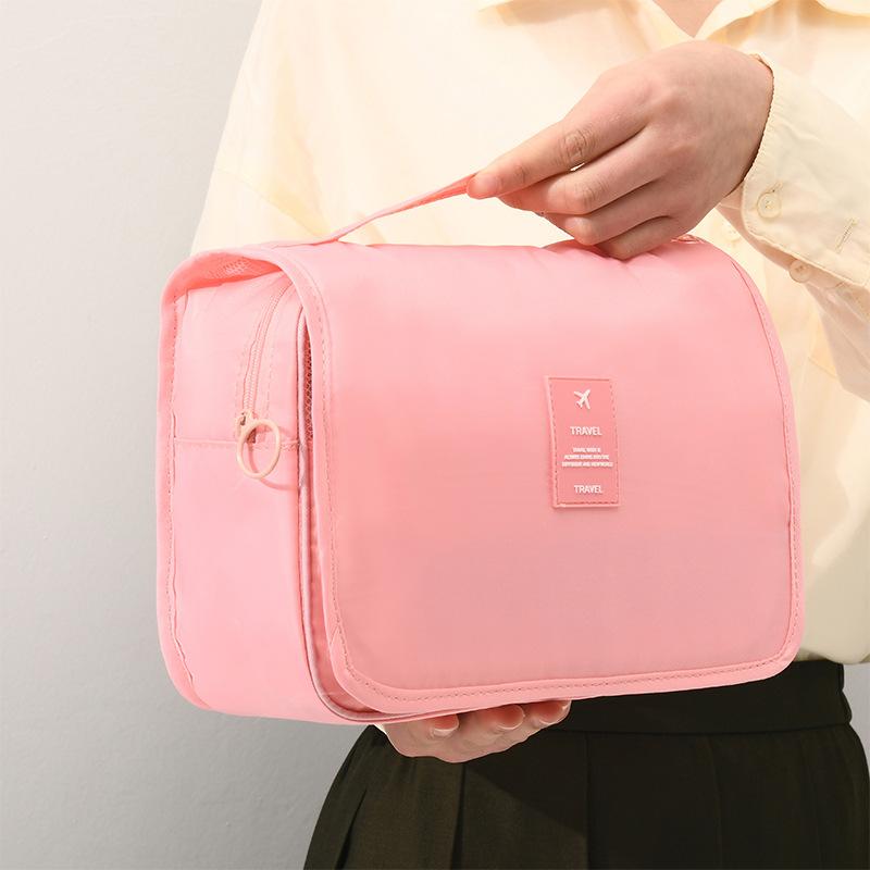 Hot-Selling Hook Wash Bag Portable Handheld Makeup Bag Foldable Dry-Wet Separation Wash Bag Travel Business Trip Storage Bag