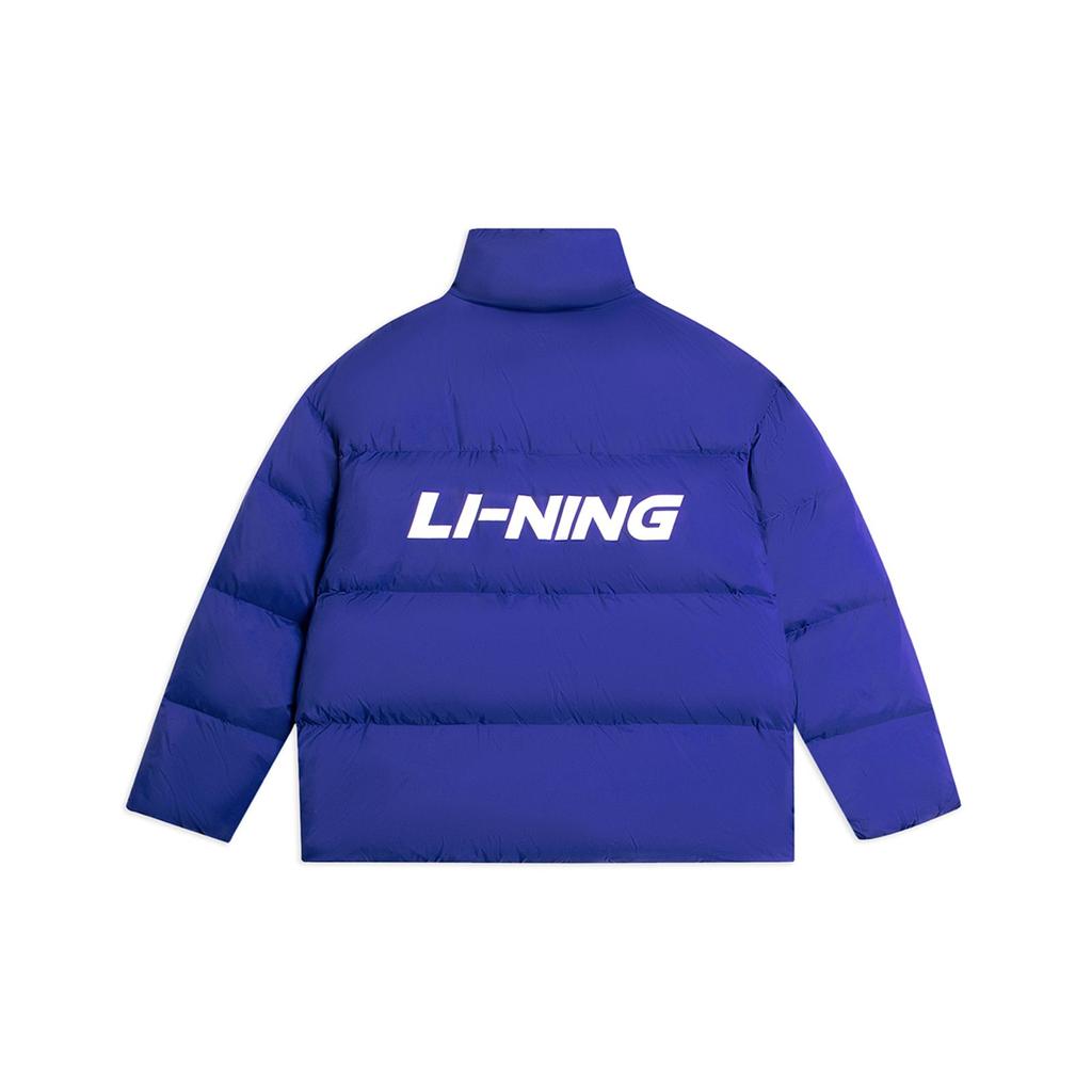 LiNing Logo Повседневная спортивная куртка-пуховик унисекс Верхняя одежда Темно-синий AYMS337-3