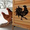 Металлический настенный знак Pride Rooster Decor | Декор для спальни | Домашний декор для дома и улицы Подарки | Металлическое настенное искусство Садовое украшение для фермы