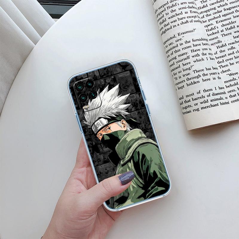 RA23 Naruto Kakashi Transparent Phone Case for Motorola Moto G7 G8 G9 G84 G85 G73 G24 G15 Z2 Play Power Plus