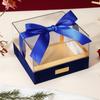 Квадратная подарочная коробка с ручкой Прозрачный бант Коробка для подарка Легкая роскошь Акриловая подарочная коробка Детский праздник