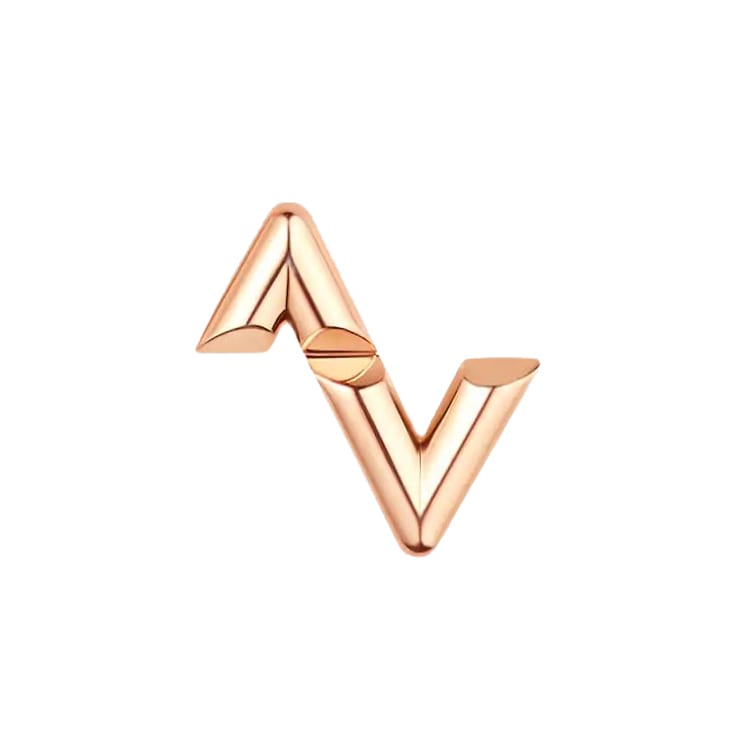 LOUIS VUITTON Volt Karat Gold Stud Earrings Women's Q06085