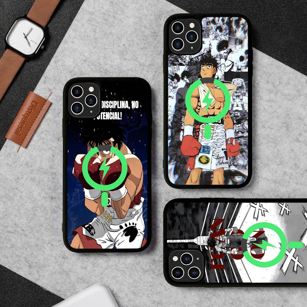 Hajime No Ippo Anime Magnetic Wireless Phone Case For IPhone 17 16 15 14 13 12 11 Pro Max Plus Mag Phone Cover
