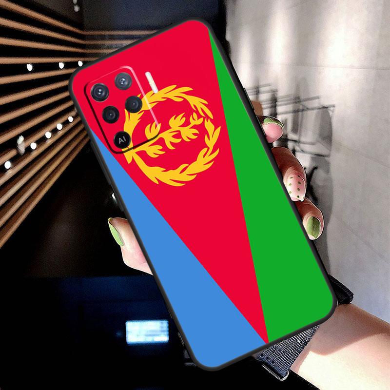 Чехол Флаг Эритреи для Oppo A74 A54 A94 A80 A60 A40 A18 A38 A58 A78 A98 A96 A76 A16 A15 A17 A57 A77 A5 Pro