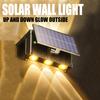 Светодиодный настенный светильник на солнечных батареях, водонепроницаемый, для сада, двора, интеллектуальный светильник для управления освещением, наружное освещение, настенный светильник для мытья полов