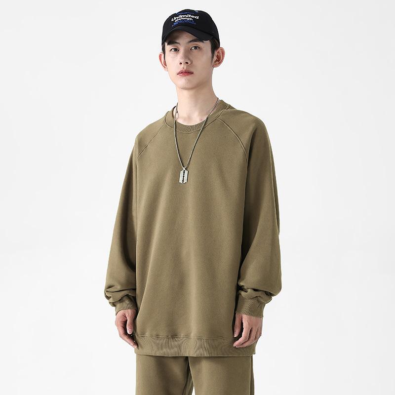 Свитер-пуловер с круглым вырезом, осенний, мужской и женский, с рукавами на плечах, однотонный, универсальный, свитер