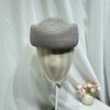 Teardrop Flight Attendant Hat Classic Vintage Sun Hat Women Straw Beret Hat  Wedding Party