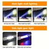 Heinast High Power LED Flashlight Powerful TYPE-C перезаряжаемый COB фонарик с боковым светом для кемпинга и пешего туризма