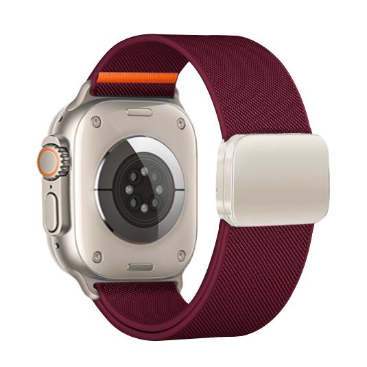 Magnetic Nylon Loop For Apple Watch Band 46mm 49mm 44mm 41 40mm 42mm Bracelet iWatch Series Ultra 3 11 SE 3 10 9 8 7 6 5 4 Strap