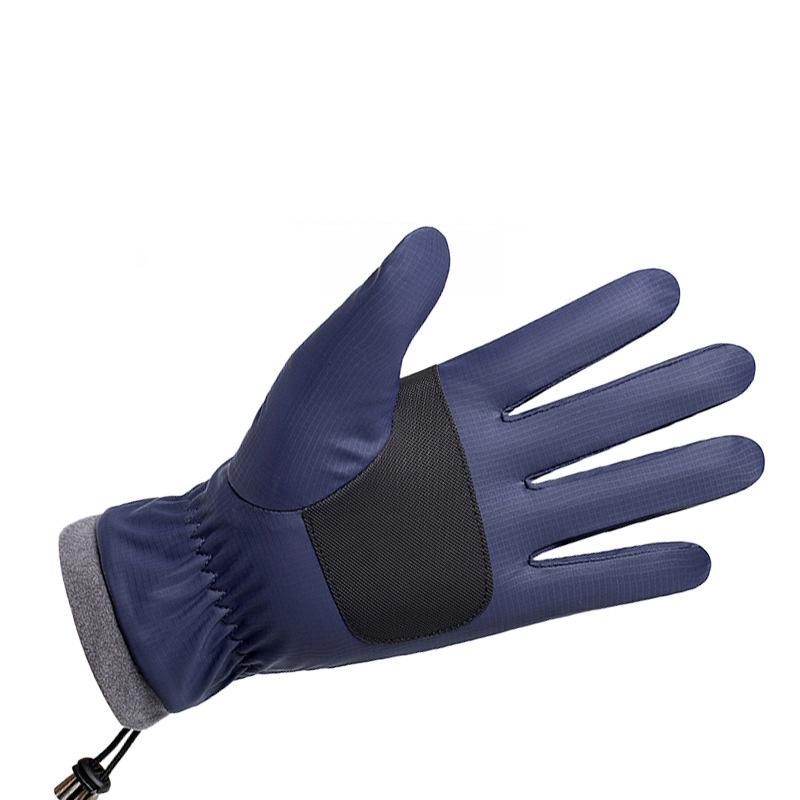 Мотоциклетные перчатки для мужчин Зимние теплые флисовые Водонепроницаемые Толстые Мотоциклетные Нескользящие Уличные Лыжные Мягкие Ветрозащитные Перчатки