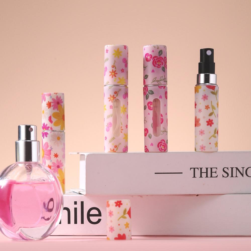 Empty Mini Perfume Bottle 5ML Perfume Atomizer Bottle Portable Spray Rotating Bottle for Women