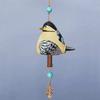 Hand Painted Resin Hanging Bird Song Bell Bird Wind Chime For Wall Window Door Wind Bell Hanging Ornaments Garden Patio Decor