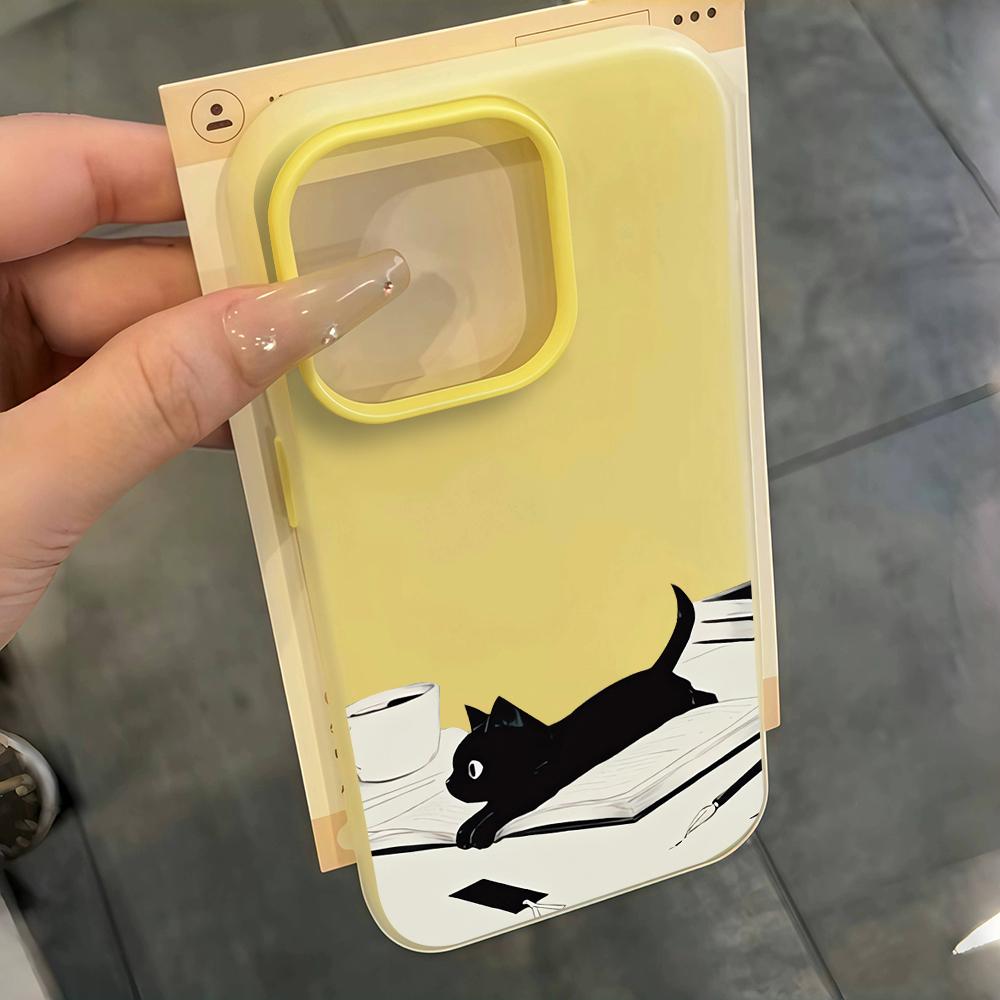 INS Милый котенок читает книгу Чехол для телефона Для Redmi 12 13C 14C 15C 5G 13 14 Для Xiaomi Redmi Note 14 13 12 11 10 Pro 4G Силиконовый Funda