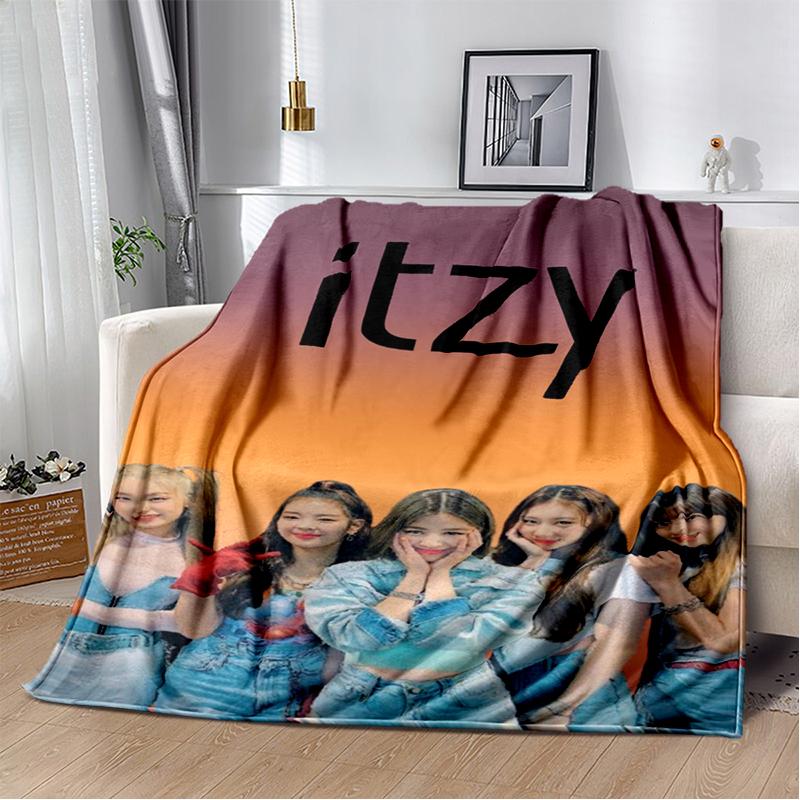 3D Плюшевое одеяло KPOP ITZY Star, Фланелевое покрывало для гостиной, спальни, кровати, дивана, Подарок