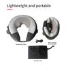 Portable Electric Shiatsu Heating Massager Pillow Infrared Cervical Shoulder Back for Travel Inflatable Massage Cushion
