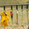 5Pcs Moveable S-Shaped Hanger Camping Hanging Hook Lamp Holder Clothes Storage Hook Portable Tableware Pan Holder