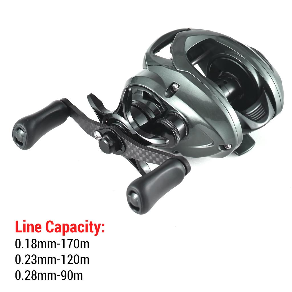 5+1BB Fishing Baitcast Reel High Speed 7.1:1 Baitcasting Reel 4.5-5kg Drag Fishing Reel
