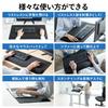 Sanwa Direct Mouse Pad with Large Wrist Rest Gaming Width 72 x Depth 35cm for Keyboard/Mouse Wrist Elbow Tendonitis Fatigue Relief 200-MPD022