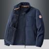 Polar Fleece Sports Jacket Men's Outdoor Fleece Cardigan Casual Jacket Middle-aged and Elderly Warm Hoodie Jacket