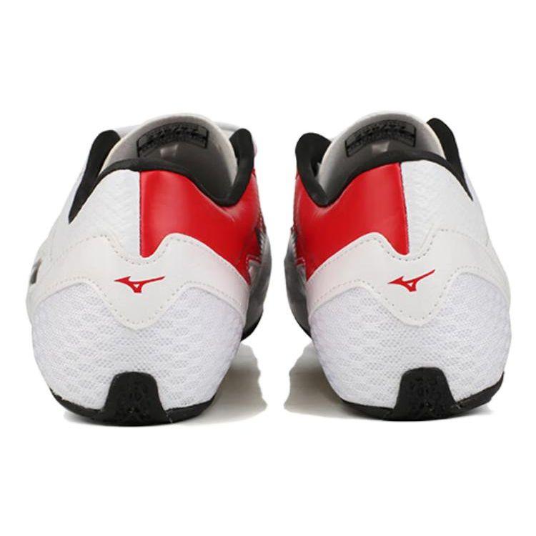 Mizuno Унисекс низкие спринтерские кроссовки Белый Красный U1GA202101