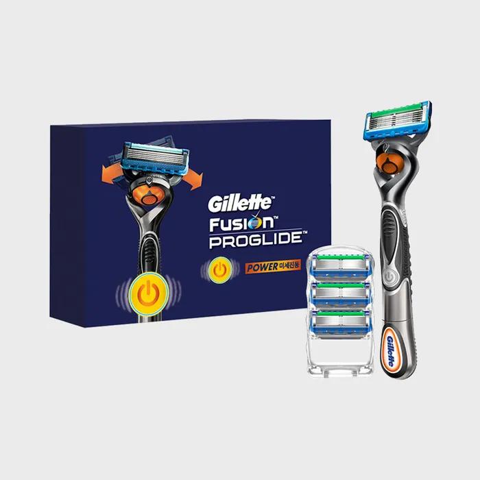 Gillette Ручка для электробритвы ProGlide Power 1 + Сменные лезвия 4 шт.