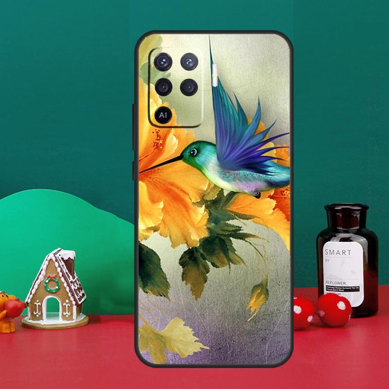 Hummingbird Case For Oppo A5 A6 Pro A15 A18 A38 A58 A78 A98 A54 A74 A94 A17 A57 A80 A60 A40 A16 A76 A96
