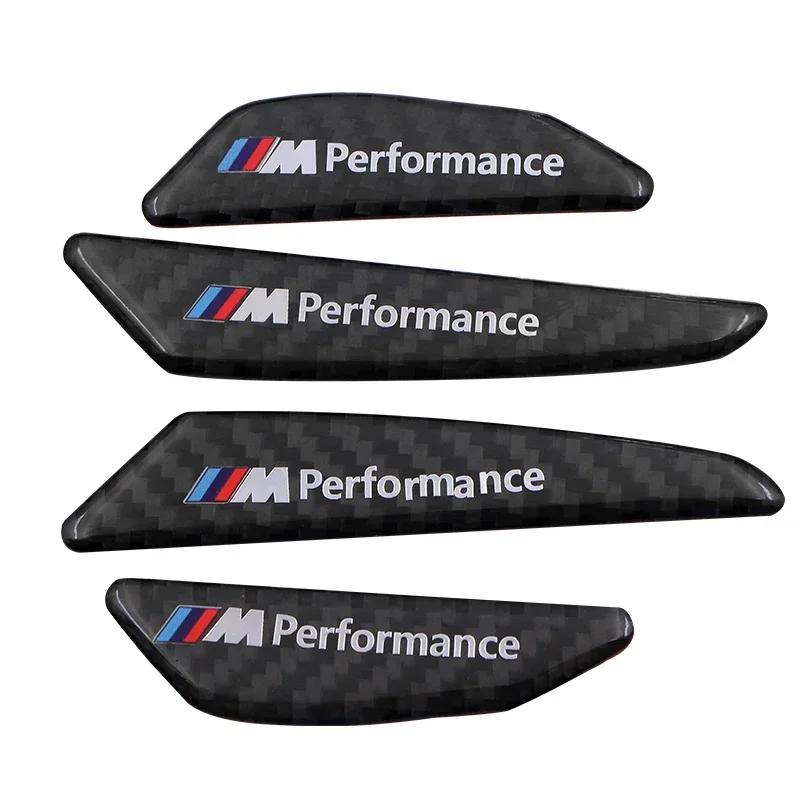4pcs/set carbon fiber M performance car body sticker car door anti-collision strip sticker For BMW M3 M5 M6 X1 X3 X5 E34 E39 E36