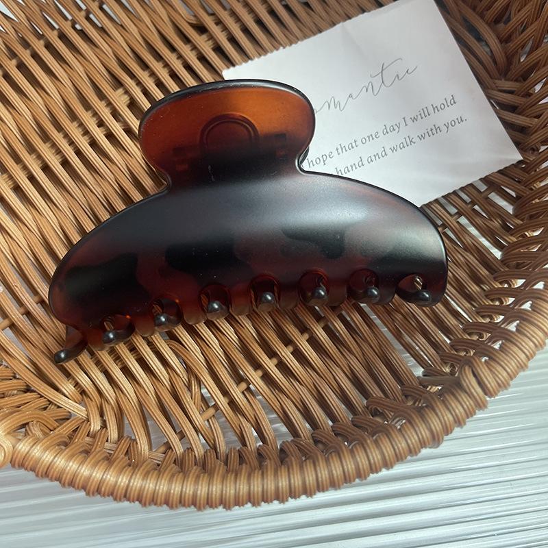 Элегантная ретро заколка для волос-арка 10 см, простая темпераментная акриловая заколка-акула для женских аксессуаров для волос