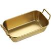 304 Stainless Steel Square Plate Durable Cooler Dish Korean Double Ear Snacks Plate  Hot Pot