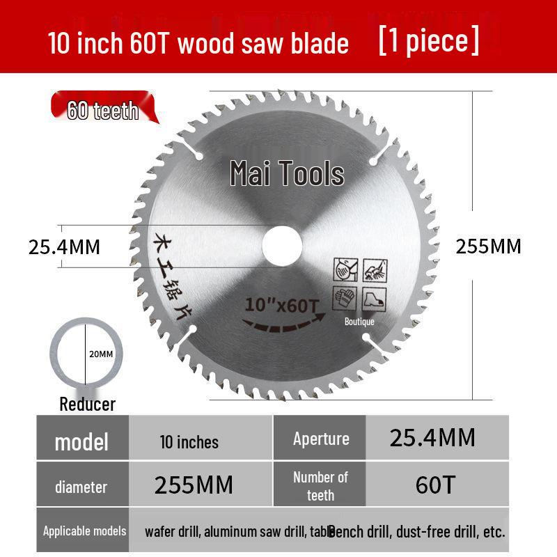 Dual-Purpose Aluminum-Wood Saw Blade: High Hardness Alloy Teeth for Woodworking and Ecological Boards