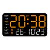 Регулируемая яркость Светодиодные цифровые настольные настенные часы Температура Дата Неделя