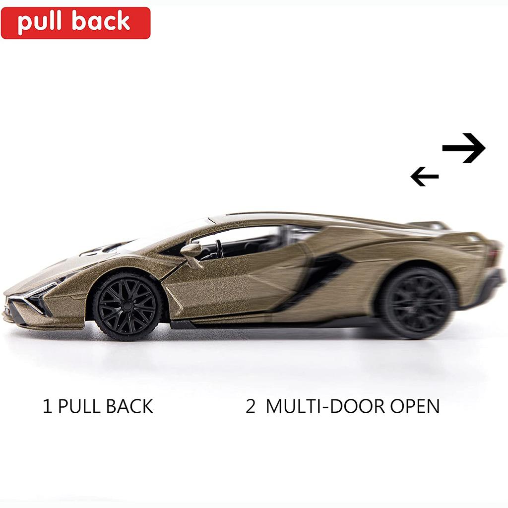 Масштаб 1/36 Sián FKP37, литая модель автомобиля, игрушечный автомобиль из цинкового сплава для детей, игрушечный автомобиль с откатным механизмом для малышей, подарок для мальчиков и девочек