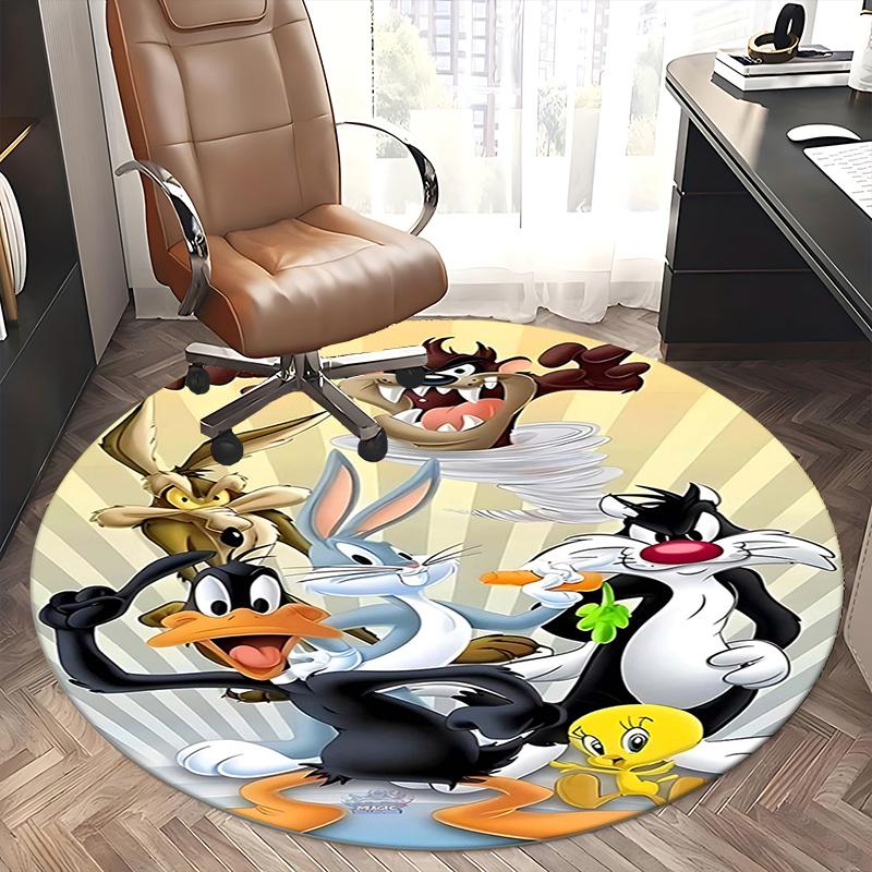 Looney Tunes, Chair mat Round Rug Office carpet, Non slip, Suitable for Living Rooms, Bedrooms,Decor1205736a