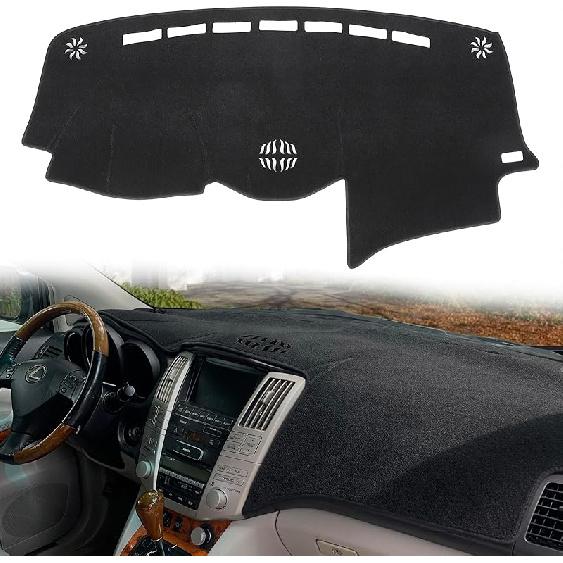 Накладка на приборную панель Подходит для 2004-2006 Lexus RX330, 2007-2009 RX350, 2006-2008 RX400H, Коврик-накладка на приборную панель с отверстиями для центрального динамика(бежевый)