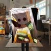 1Pc Little Nightmares Print Flannel Blanket, High quality Comfortable for All Seasons, Home Decor, Warmth and Comfort, Perfect for Christmas Gifts