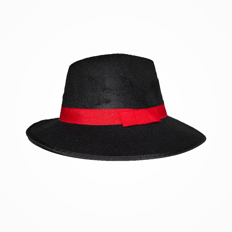 Мужской черный набор федора и халата: Длинное платье и шляпа-магический реквизит