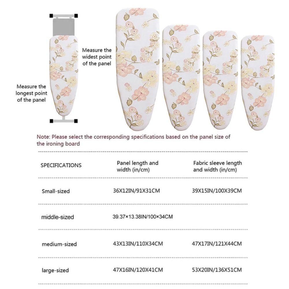 Universal Ironing Board Cloth Durable Printed Padded New Ironing Board Cover Pad