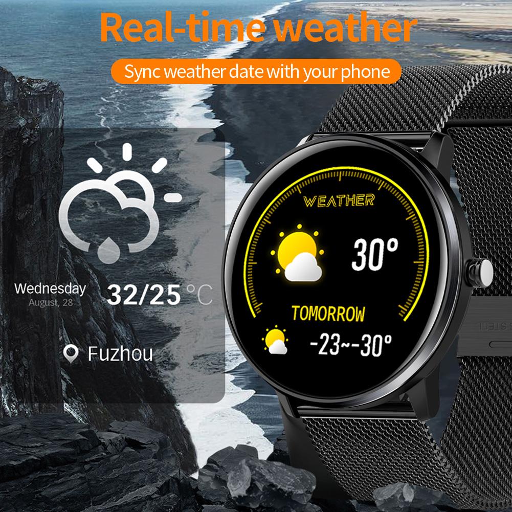MX6 полноэкранный сенсорный монитор сердечного ритма артериального давления Weather Tile IP68 водонепроницаемый Smart