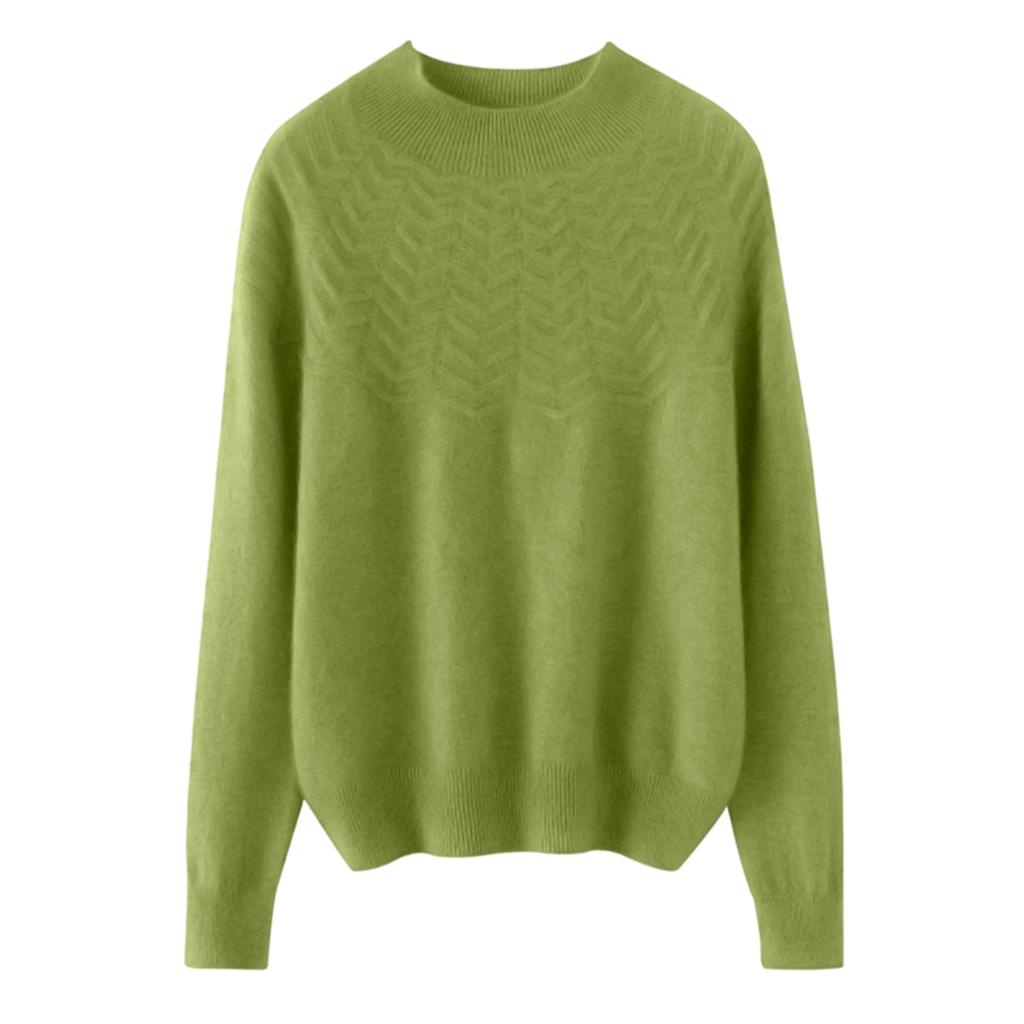 Women's Warm Half Turtleneck Pullover Long Sleeve Sweater