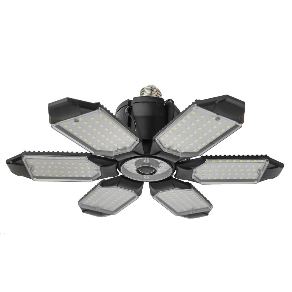 6 лопастей, деформируемый светодиодный светильник для гаража, регулируемый потолочный светильник для магазина, профессиональные складные вентиляторные лампы