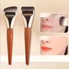 Ultra-Thin Foundation Brushes Flat and Angled Flawless Concealer Brush Wooden Handle Soft Hair Thin Face Contour Makeup Brushes