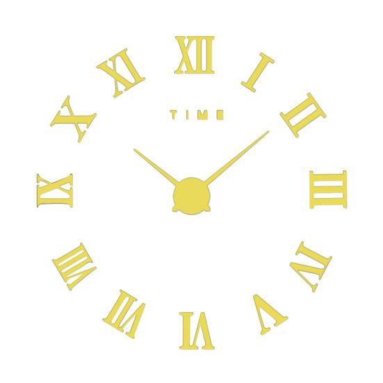 Римские цифры акриловая зеркальная поверхность DIY наклейка настенные часы Декор для гостиной