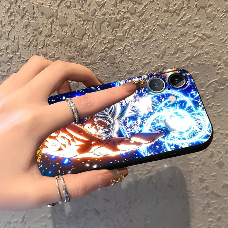 Чехол для iPhone XS Max XR 13 12 11 17 Pro Max 7 8 15 16 14 Plus 17Air Черный Мягкий Чехол для Телефона Dragon Ball Z Вселенная Goku