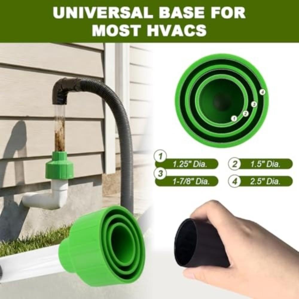 PVC Pipe Compatible Drain Line Cleaner Tool Pipe Connector for AC Air Conditioner Maintenance