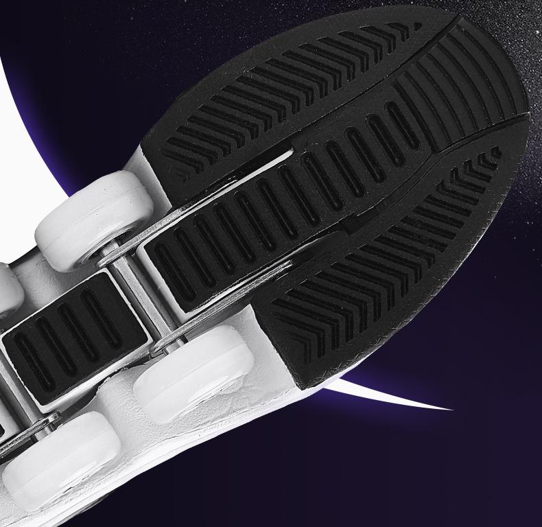 Регулируемые 4-колесные роликовые коньки для девочек, 6-15 лет – Превращаются из прогулочной обуви в коньки